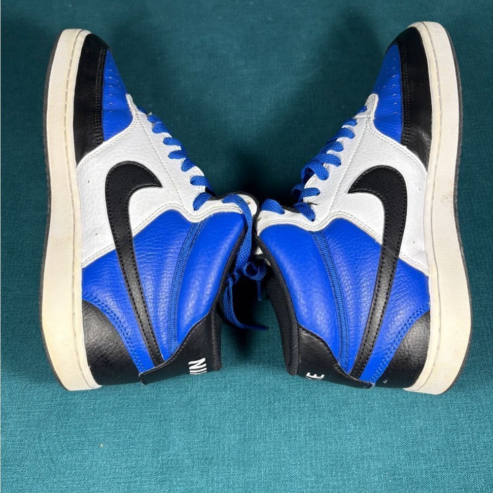 Nike Court Vision Mid Game Royal Blue Black White sz 8.5 men’s - Picture 5 of 8